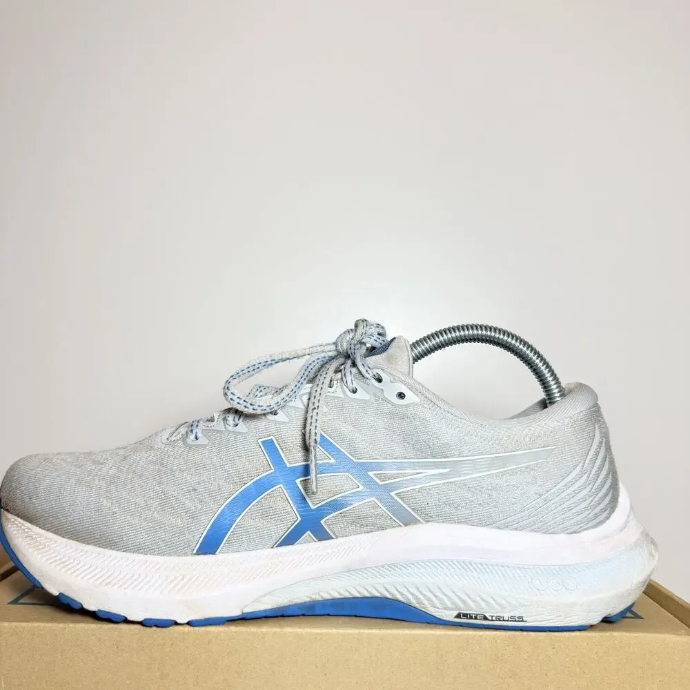 ASICS GT-2000 8 Women's Size 9.5 Wide Grey Blue Stability Running Shoes Sneakers